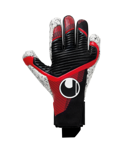 uhlsport Powerline Supergrip+ Torwarthandschuhe schwarz/rot/weiß