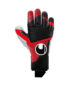 uhlsport Powerline Supergrip+ Reflex Torwarthandschuhe schwarz/rot/weiß