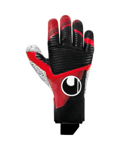 uhlsport Powerline Supergrip+ Finger Surround Torwarthandschuhe schwarz/rot/weiß