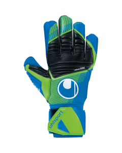 uhlsport Aquasoft Torwarthandschuhe pacific blau/fluo grün/weiß