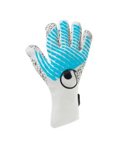 uhlsport FM Cybertec Supergrip+ Finger Surround weiß/cyberblau/schwarz